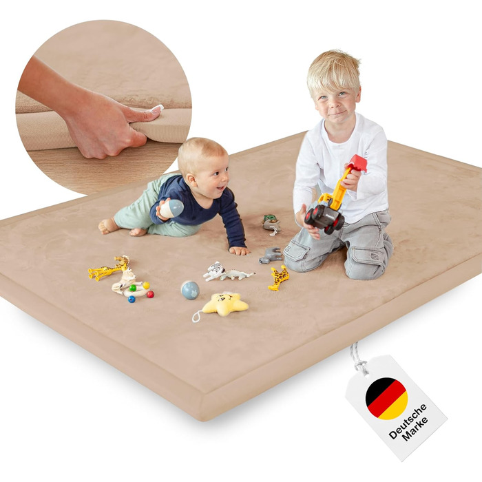 Килимок для повзання дитячий надзвичайно м'який ігровий килимок товщиною 3 см високоякісна піна з пам'яттю килимок для повзання 15