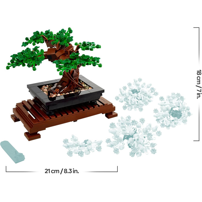 Конструктор LEGO Botanicals Bonsai Tree Set 10281, 878 деталей, декоративне бонсай
