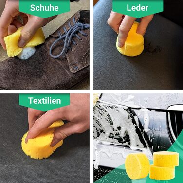 Набір полірувальних губок Emma Green для догляду за деревиною та шкірою без подряпин 3 шт. Care Sponge Soft - Абсорбуючий та ефект