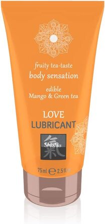 Їстівний лубрикант на водній основі SHIATSU з вишуканим смаком манго та зеленого чаю, побалуйте свої почуття, 75 мл