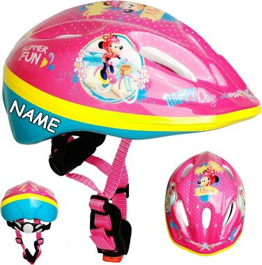 Дитячий шолом / велосипедний шолом - мотив для хлопчиків - розмір 52-56 - приблизно від 3 до 15 років - вкл. ім'я - розміри регулю