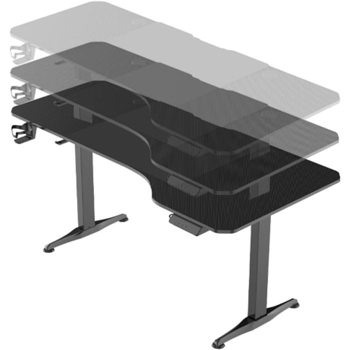 Ігровий стіл - Електрично регульоване по висоті сидіння-підставка - 160 x 75 см