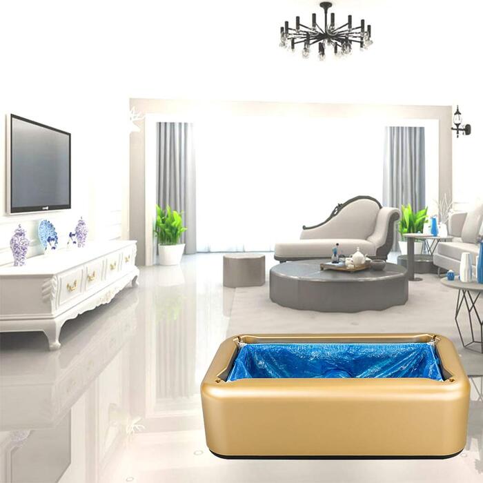 Автоматичний дозатор бахіл BeiLan D41 + 100 бахіл — машина для надягання чохлів на взуття, безконтактна, ABS корпус, без живлення