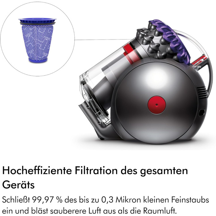 Пилосос Dyson Big Ball Parquet 2 спеціальна насадка для паркету, фіолетовий
