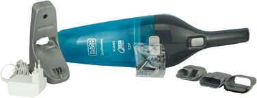 Акумуляторний ручний пилосос для вологого та сухого прибирання BlackDecker пилосос 7,2 В, WDC215WA-QW