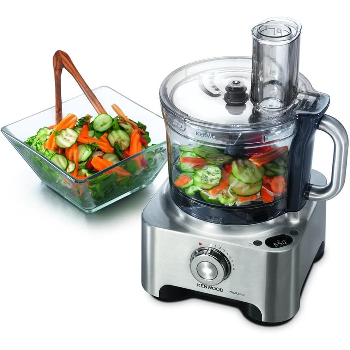 Кухонний комбайн KENWOOD Multipro Sense FPM810 Універсальна система 3,5 л чаша Вбудовані цифрові ваги 1000 Вт Титан