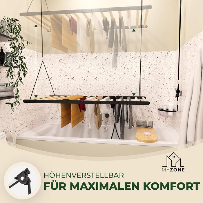 Для одягу кінь стельова компактна, висувна, стійка, 115x60см стельова сушарка для одягу, складна стельова сушарка, висока сушарка