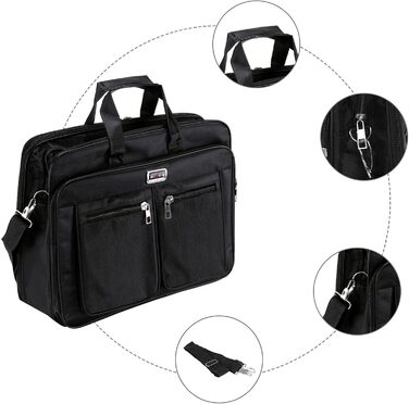 Сумка для ноутбука, 38,1 см (15/17 дюймів), водонепроникна, протиударна, легка, сумка через плече, сумка-месенджер, сумка для ноут