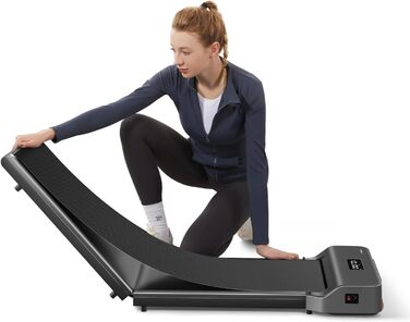 Бігова доріжка WalkingPad від KingSmith Z1, P1, A1 Pro, Z3 Hybrid Walking-Pad для дому/офісу, складна (залежно від моделі вантажопідйомність до 136 кг, швидкість 10 км/год усі моделі світлодіодний дисплей, застосунок, складання не потрібне) Z1 максимальна