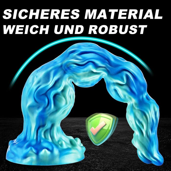 Монстр Вузл Кінь Анальний Фалоімітатор, Реалістичний Силіконовий Фантазійний Довгий Фалоімітатор з 4 Собачими Вузлами, Великий Фалоімітатор Дракона, Величезний Товстий Силіконовий Анальний Фалоімітатор з Присоскою для Жінок та Чоловіків, 33