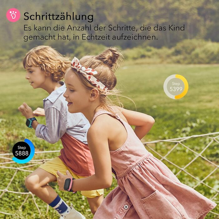 Розумний годинник imoo Z1 для дітей, дитячий годинник 4G з GPS-трекером та SIM-карткою, розумний годинник для дітей з відео- та телефонними дзвінками, водонепроникний IPX8 (рожевий) Z1 Z1 Pink