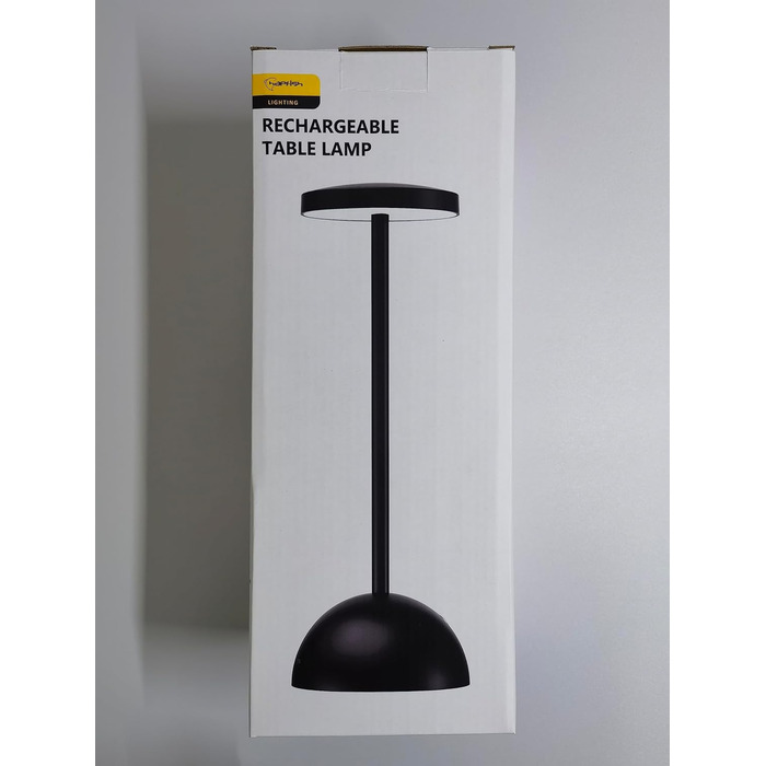 Світлодіодна настільна лампа Hapfish Акумуляторна батарея, 5000 мАг Симпатична настільна лампа Бездротова, з можливістю затемнення