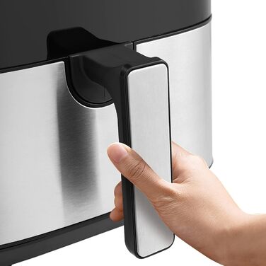 Цифрові фритюрниці TUKAILAi 5 л зі швидкою циркуляцією повітря та екраном одним дотиком, 8 попередніх налаштувань приготування, кошик з антипригарним покриттям, таймер контролю температури, кошик з антипригарним покриттям, безмасляна картопля фрі для дому