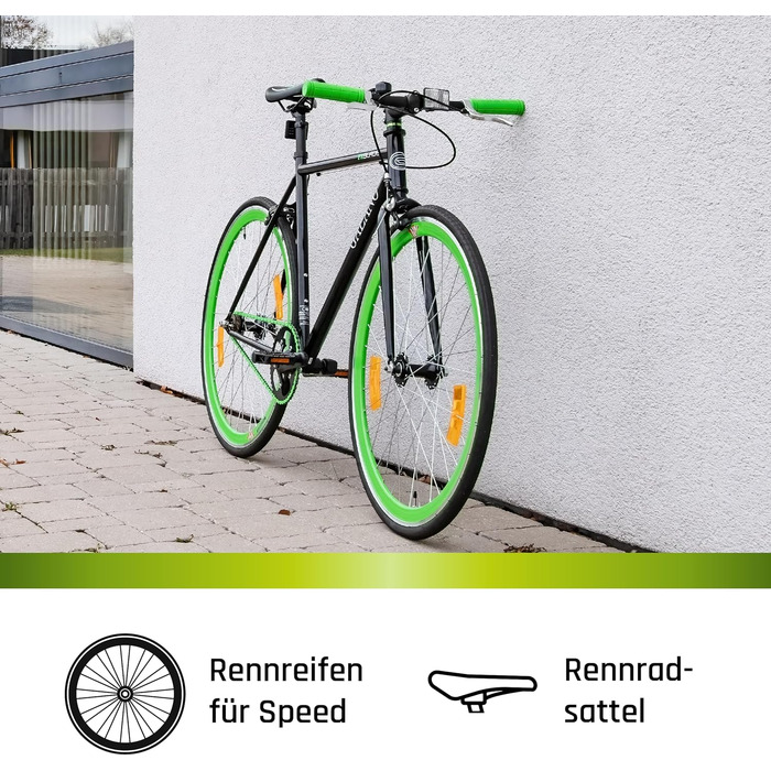 Велосипед Galano Blade Fixie для чоловіків та жінок, зріст 165-195 см, ретро-велосипед з однією швидкістю, 28-дюймові колеса, різні розміри, міські велосипеди з фліп-флоп втулкою, шосейний велосипед, міський велосипед, чорний/червоний, 53 см