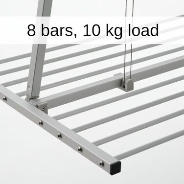 Стельовий візок для одягу, вертикальний візок для одягу, складний з алюмінію та сталі 152x54x25 см (сірий, 150) 152 см Сірий