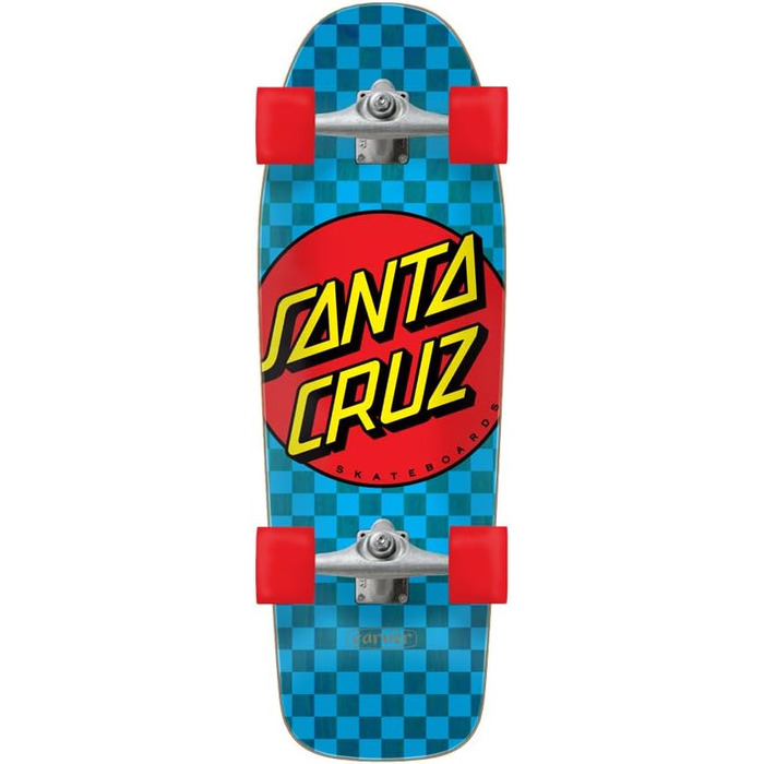 Скейтборд Santa Cruzer, класичний, в крапку, синій