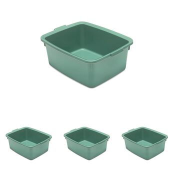 Миска для миття посуду Addis Utility Butler Belfast, кольору шавлійного зеленого, 33 x 42 x 17 см, 518035 (упаковка з 4 шт.) Односпальне ліжко кольору шавлійного зеленого (упаковка з 4 шт.)