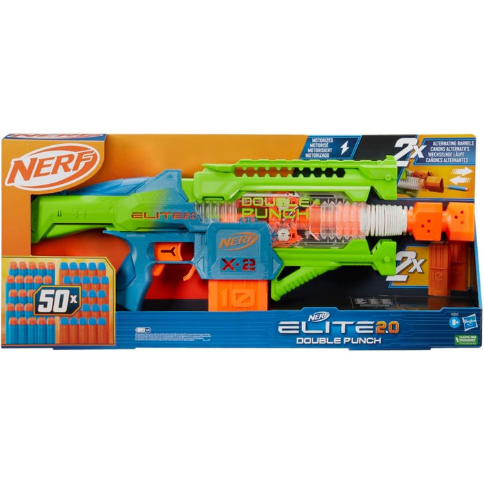 Моторизований дротиковий бластер з подвійним ударом Nerf Elite 2.0