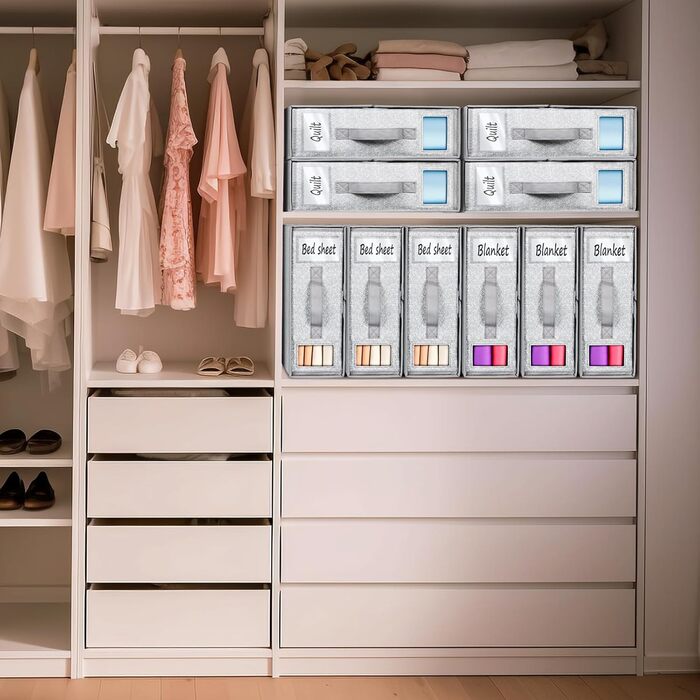 Організатор для зберігання постільної білизни Syeeiex 3 шт. и, складна сумка для зберігання постільної білизни, органайзер для пос