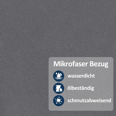 Крісло-реклайнер з функцією відкидання, крісло для читання, поворотне на 360 крісло для телевізора з підставкою для ніг, регульованим підголівником, поперековою подушкою та бічною кишенею, крісло для телевізора для вітальні, 9046 (сірий) сіра мікрофібра