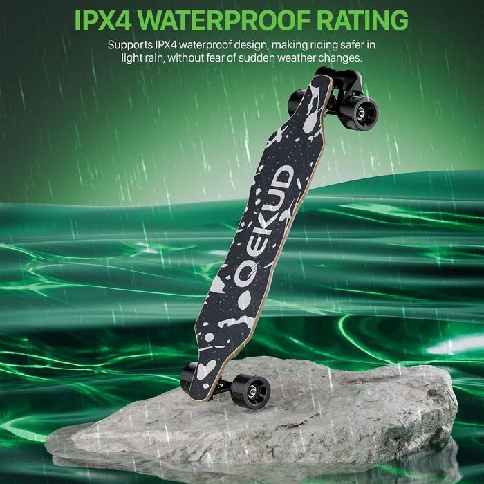 Електричний скейтборд з пультом дистанційного керування для дорослих та підлітків, двигун 2000 Вт/1100 Вт/900 Вт, регульована швидкість S4