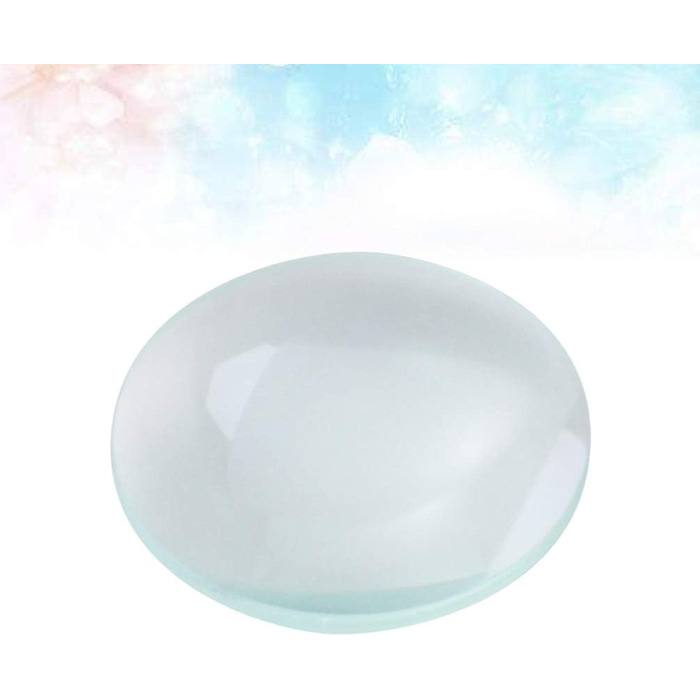 Подвійні опуклі лінзи UKCOCO Подвійні опуклі лінзи Подвійні опуклі дзеркала Один бульбашковий скляний ефект egfect дзеркальна плівка Телескоп Опукла лінза 50 мм опуклий скляний купол Комплект збільшувального скла Френеля студент