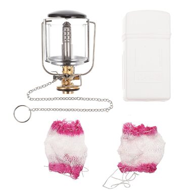 Газовий кемпінговий ліхтар Amosfun, портативний наметовий ліхтар, виготовлений з міцного матеріалу для аварійного освітлення на відкритому повітрі, сумісний з плоскими та довгими газовими балонами