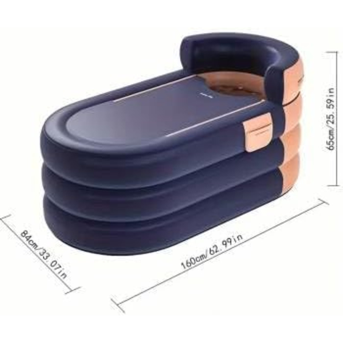 Надувна ванна зі зручним дном, портативні складні ванни для використання в приміщенні та на вулиці, а також крижані ванни для дорослих спа-центрів, ідеально підходять для гарячих/крижаних ванн