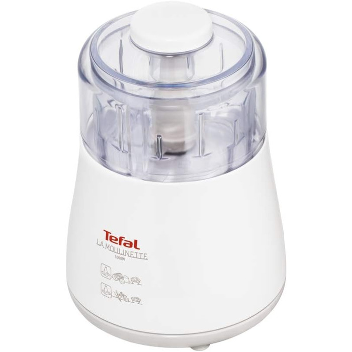 Електричний подрібнювач, 1000 Вт, 500 мл, відсік для зберігання кабелю, 4 функції дроблення, змішування, змішування, подрібнення, DPA130, білий одинарний