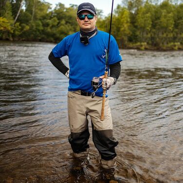 Дихаючий одяг для риболовлі, чоботи для ходьби, рибальські штани, вейдерси, міцні всепогодні штани для ходьби, чоловічі штани з трикотажним матеріалом KB003 L Оливковий Зелений