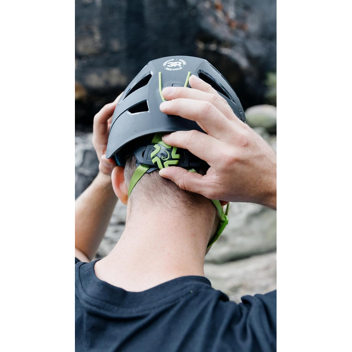 Шолом для скелелазіння Edelrid Zodiac 3R - розмір 55-61 см (зовнішня оболонка виготовлена з перероблених альпіністських мотузок) нічний