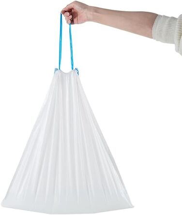 Сміттєві пакети RMAN на 90 предметів з ручкою, самоочисні сміттєві пакети для котячого туалету зі шнурками, міцні, стійкі до розривів, непромокаючі - 6 рулонів сміттєвих пакетів розміру C (5)