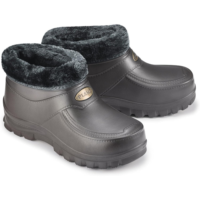 Чоловічі сабо з гумовою підкладкою ESTRO - Чоловічі гумові чоботи з підкладкою Жіночі короткі гумові черевики A16 45 EU сірого кольору