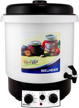 Автоматична консервуюча машина BIELMEIER Kst. Глінтвейн для вина Вихідний кран 3/8 2000 Вт 29 л Вихідний кран Kst. 3/8 BHG 655.1 Зроблено в Німеччині