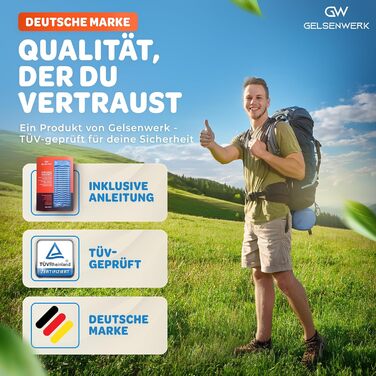Ультралегкий кемпінговий килимок для сну 10 см та компактний розмір у упаковці - Надувний матрац для кемпінгу з ножним насосом та подушкою - Ізоляційний килимок для сну на відкритому повітрі для походів та кемпінгу