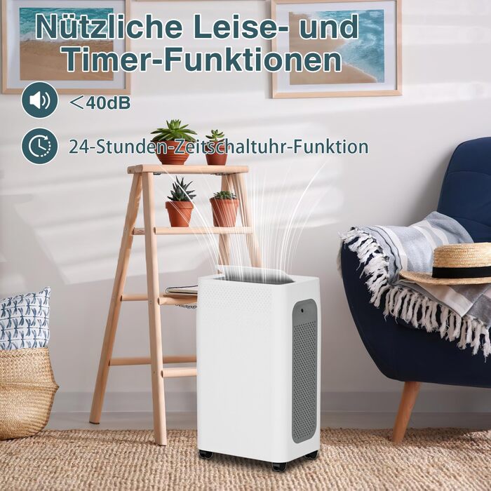 Осушувач повітря Sonnewelt 26 л/добу електричний, кімнатний осушувач повітря для приміщення площею близько 50 м, осушувач повітря