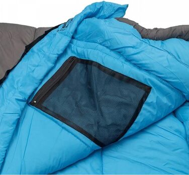 Спальний мішок Yate Mons XXL на 4 сезони для дорослих, розрахований на температуру -24C, 7-камерне порожнисте волокно, злегка водовідштовхувальний, 230x80 см, зимовий спальний мішок, спальний мішок для партнерів, спальний мішок для мам, блискавка зліва