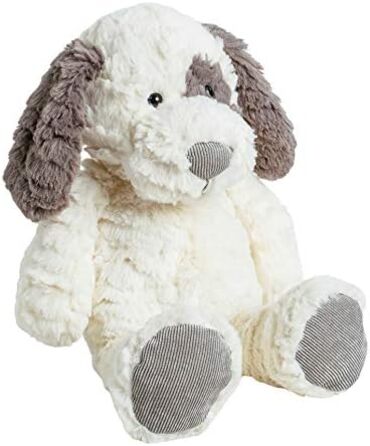 М'яка іграшка Mollis Собака 36 см, біл-сірий