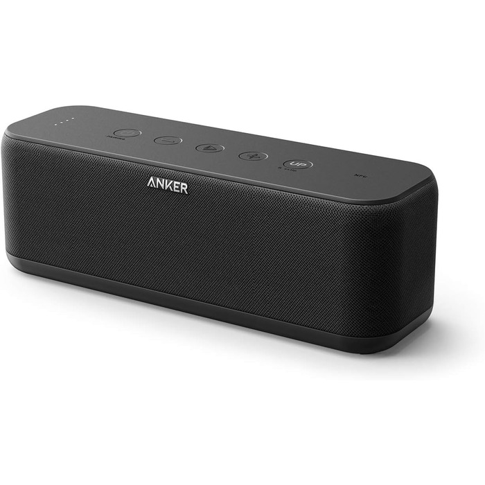 Оновлення Bluetooth-колонки Anker Soundcore Boost з фантастичним звуком, BassUp, 12 годин відтворення, USB-C, захист від води IPX7, бездротовий зв'язок з індивідуальним еквалайзером у додатку, стерео сполучення