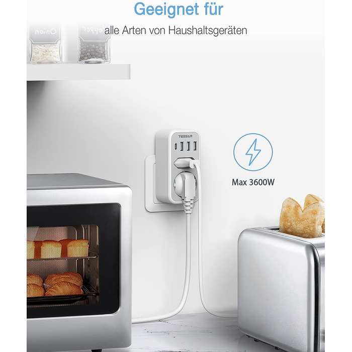 Подвійна вилка для розетки USB, багаторозеткова розетка з 4 вилками живлення USB, адаптер для розетки 2-місний вилка з USB, багато