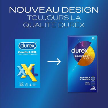 Презервативи Durex Comfort XXL, 10 шт. 10 шт. (1 упаковка)