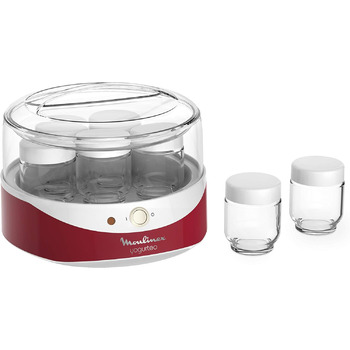 Йогуртниця Moulinex Yogurteo YG2295 7 баночок по 160 мл кожна Перемикач увімкнення/вимкнення Індикатор температури Проста у викори