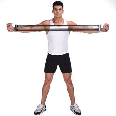 Еспандер для грудей Abaodam, пружинний тренажер, фітнес-обладнання, еластичний розвиваючий елемент для грудей