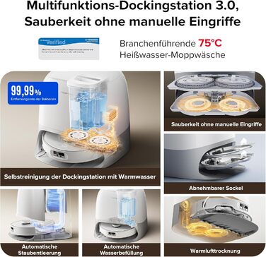 Робот-пилосос roborock Qrevo Curv з функцією миття підлоги та підйомною шваброю, подвійна система проти сплутування, шасі AdaptiLi