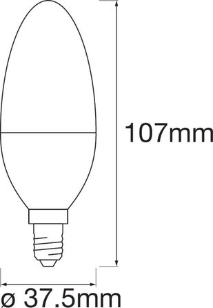 Світлодіодна лампа LEDVANCE Smart LED з технологією WiFi, цоколь E14, регулювання яскравості, зміна кольору світла (2700-6500K), зміна кольорів RGB, замінює лампи розжарювання 40 Вт, SMART WiFi Candle Multicolour, упаковка 3 шт.