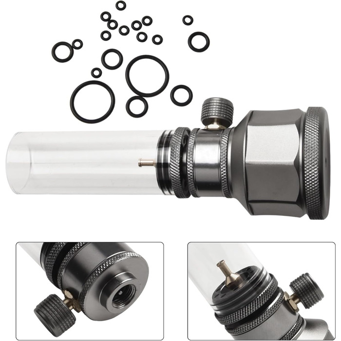 Газовий ліхтар для кемпінгу, ліхтар для пригод на свіжому повітрі, газовий ліхтар, подовжувальна штанга, газовий ліхтар з баком, регульована яскравість (газовий ліхтар з баком)