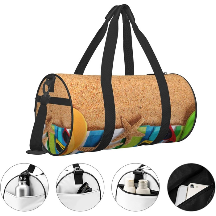 Універсальна дорожня сумка, шльопанці, окуляри, спортивна сумка для чоловіків та жінок, сумка-мішок, спортивний баул
