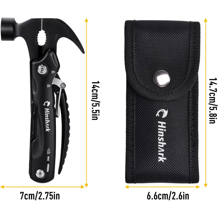 Подарунки для чоловіків від Hinshark, багатофункціональні аксесуари для кемпінгу 12 в 1, наповнення календаря для чоловіків, подар