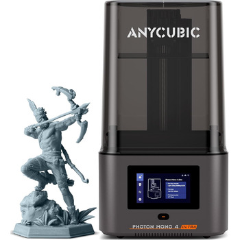 Принтер ANYCUBIC Photon Mono 4 Ultra 10K Resin, з 7-дюймовим монохромним РК-екраном із джерелом світла COB, максимальною швидкістю