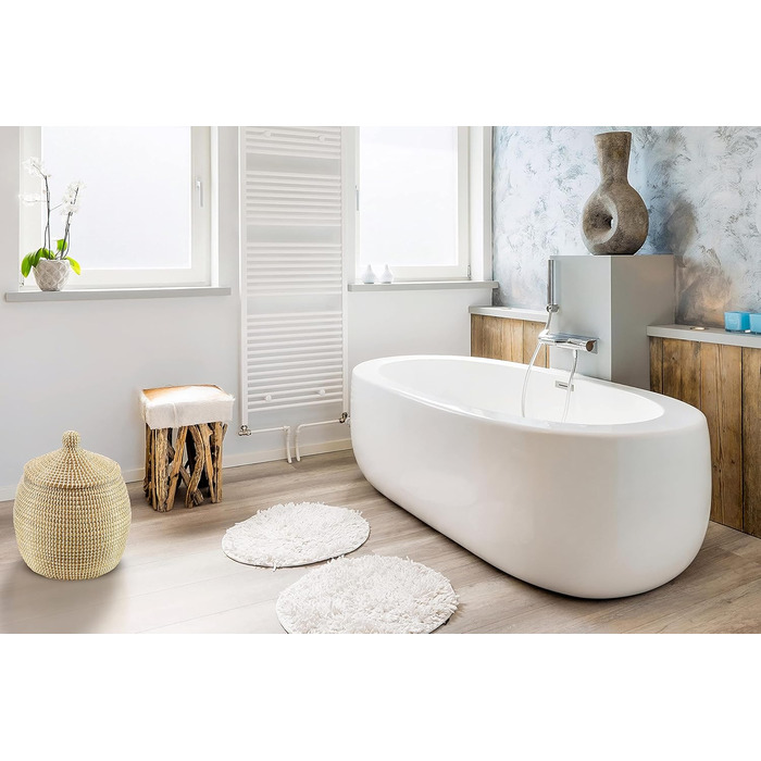 Кошик Kobolo з морською змією - Ø 32 см В 34 см - Коричневий - Плетений кошик для зберігання з кришкою - Декоративний універсальний кошик для білизни, іграшок та організації - Маленький кошик для аксесуарів